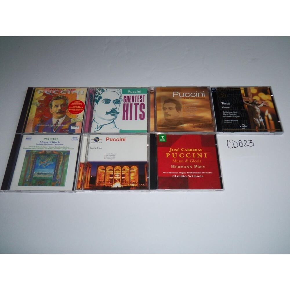 Puccini 7 CD Lot Piano Orchestra Symphony Concerto Collection -0618CD823